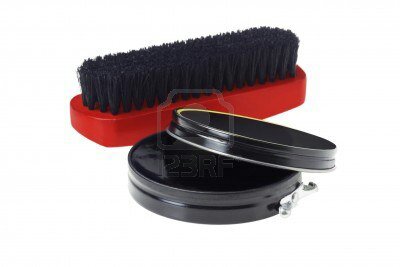 wpid 14708668 open container of shoe polish and brush on white background wpid 14708668 open container of shoe polish and brush on white background