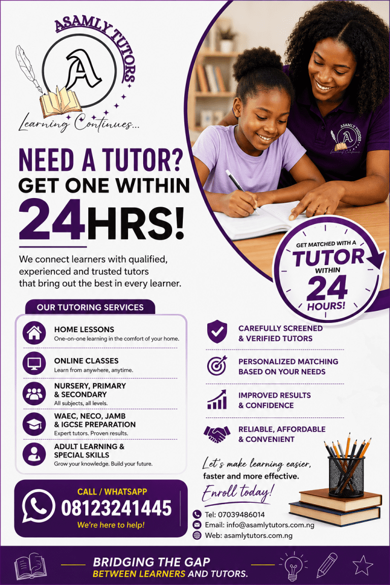 Need a Tutor? Get One Within 24 Hours! ⏰