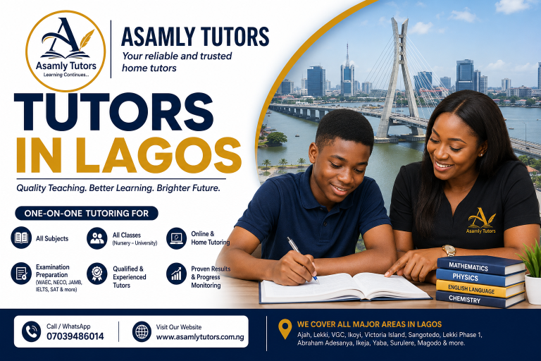Best Tutors in Lagos | Professional Home Tutors for All Classes – Asamly Tutors